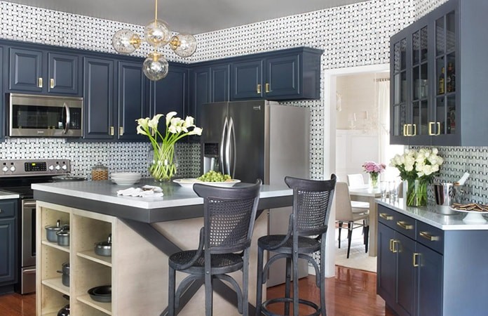 Navy Blue Cabinets