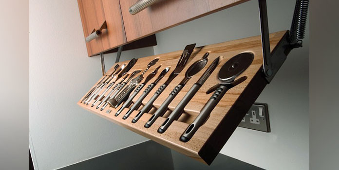 A rack for utensils