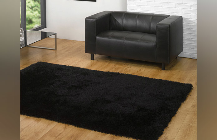 Black Polypropylene Rug