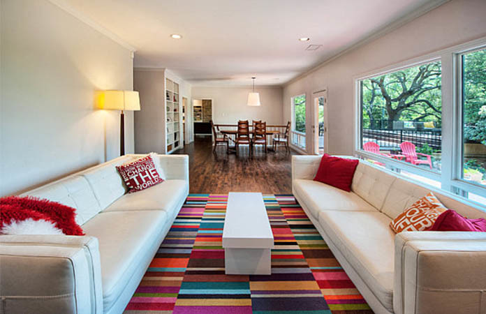 Multicolored Patterned Area Rug