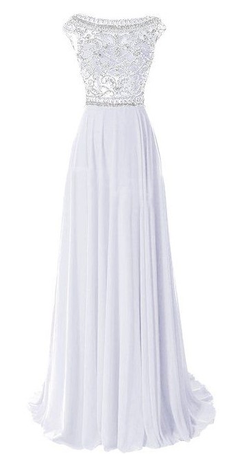 7 Beautiful White Prom Dresses to Try | LivingHours