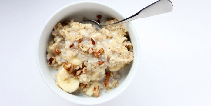 Soft Oats Cooked with Milk