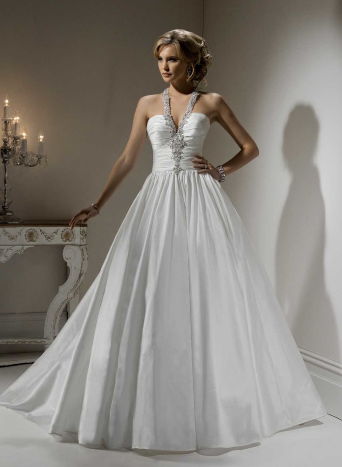The elegant evening gown
