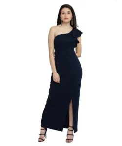 one shoulder maxi dresses for women