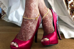 Beautiful Bridal Henna Design for Feet