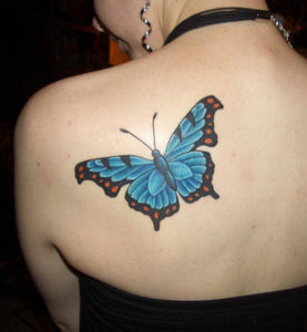 Colorful Butterfly Tatto