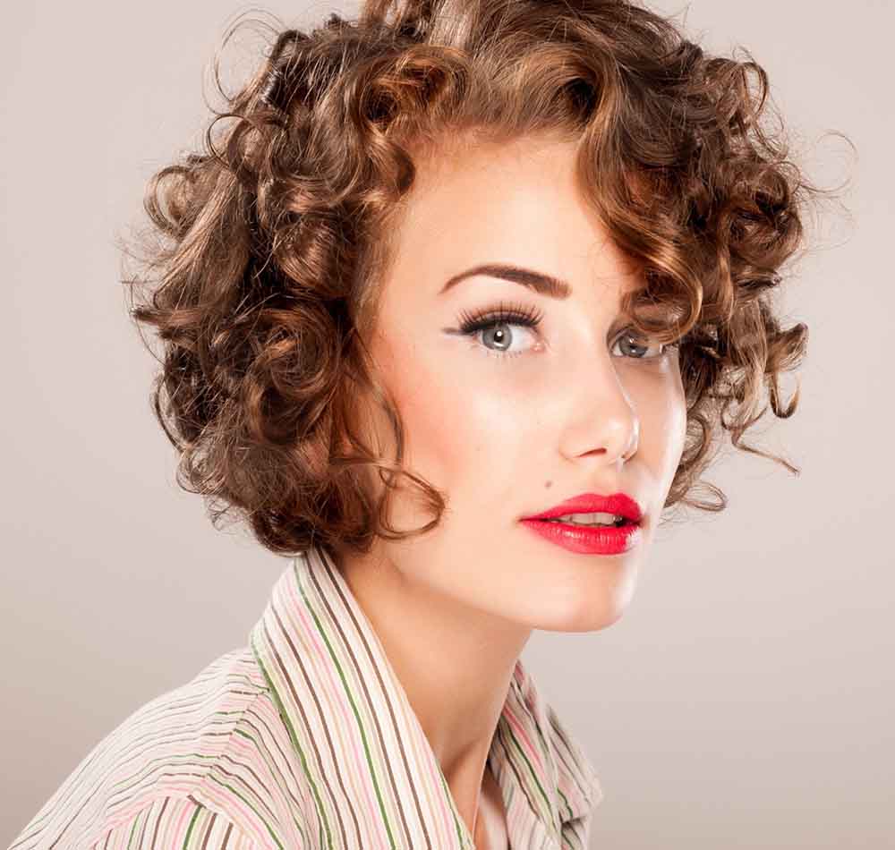 Curly Brown Hairstyle