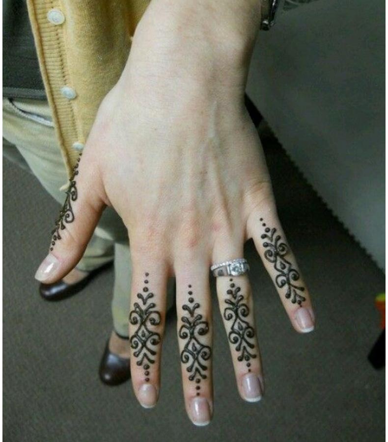 Finger Mehndi Designs Arabic