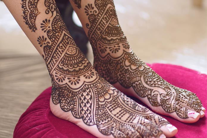 foot mehndi designs