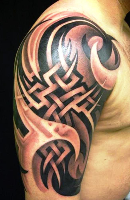 tribal tattoos with shading