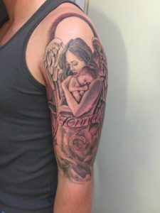 Tattoo Showing Motherly Love