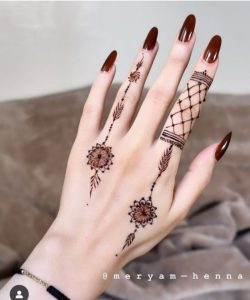 Branch Look Arabic Pakistani Mehndi Design