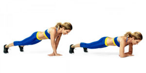 Forearm Crossover Pushup