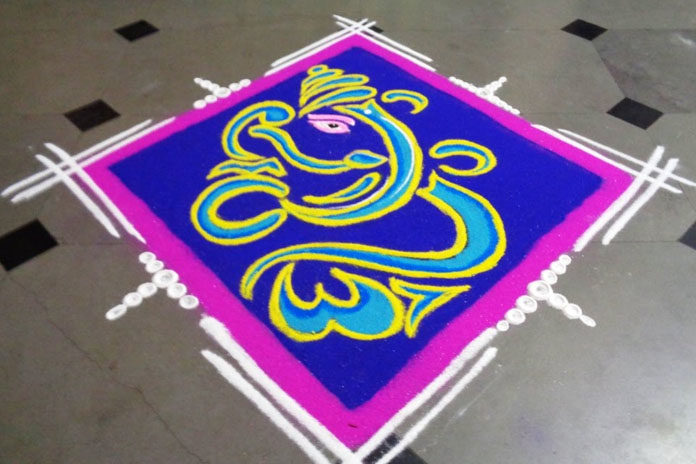 Ganesh Rangoli Designs Ganesh Rangoli Designs