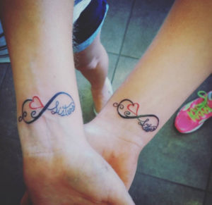 Infinity sister tattoo