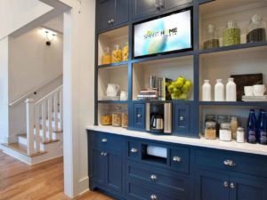 Innovative kitchen desig with smart TVn