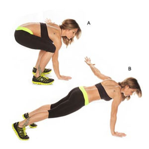 Single arm burpee