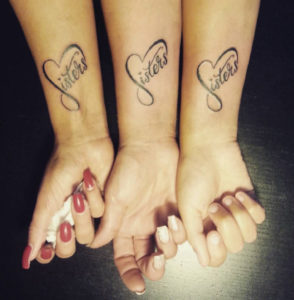 Triple sister tattoo