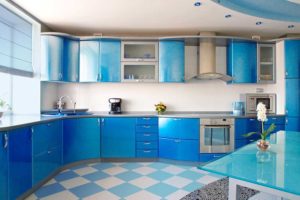 all blue kitchen design