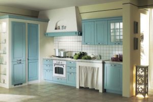 exquisite light blue kitchen