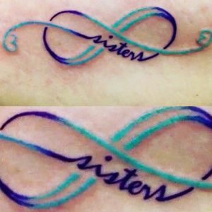 inspiring infinity sister tattoo