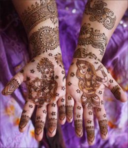 Magical Krishna Mehndi design