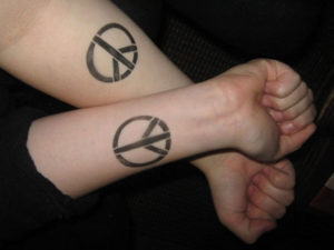 sister peace tattoo