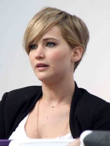 Jennifer Lawrence Shows Off Her Short Hair At Yahoo! Q&A