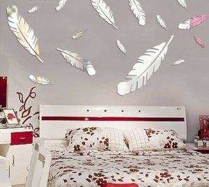 lovely-feather-wallpaper-design-for-bedroom