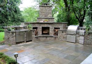 perfect-outdoor-kitchen-with-fireplace