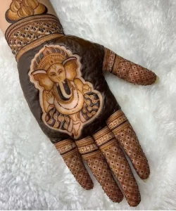Lovely Ganesh Mehndi Designs