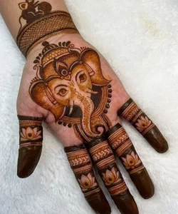 Traditional Ganesh Mehndi Design