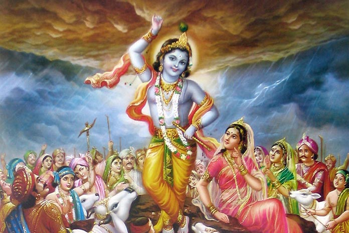 when-lord-krishna-lifted-a-mountain-on-his-finger