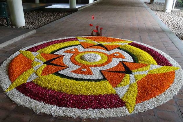 Flower Rangoli Designs for Diwali 11