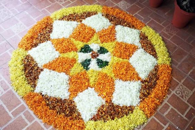 Flower Rangoli Designs for Diwali 13