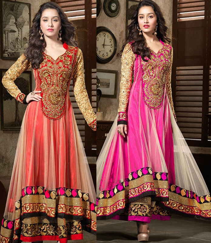 cute-anarkali-dress-shraddha-kapoor-new