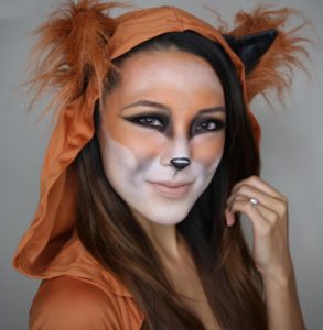 cute-fox-face-paint-for-halloween