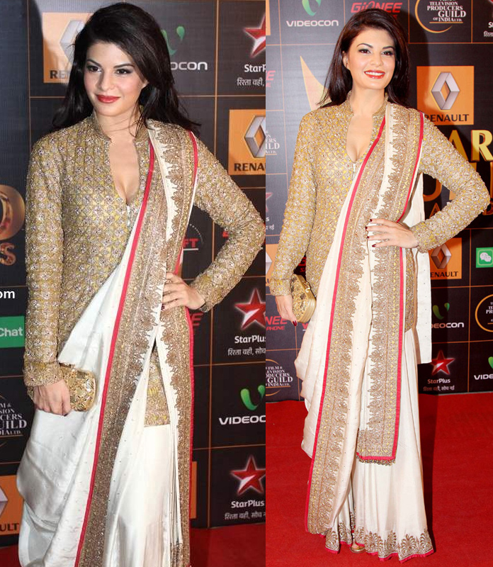 style-your-saree-with-jacket-blouse-like-jacqueline-new