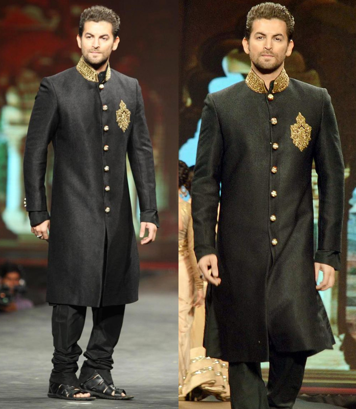 total-black-sherwani-look-new