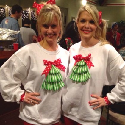 couple-ugly-christmas-sweater-sisters