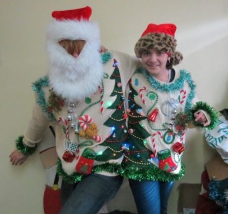 couple-ugly-christmas-sweater-snata