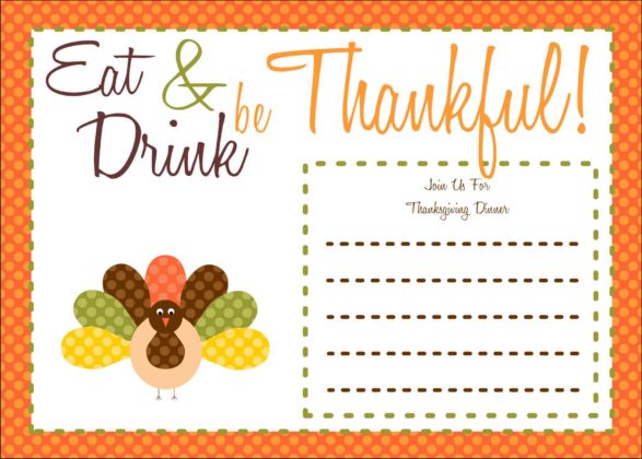 Thanksgiving Invitation Cards 7