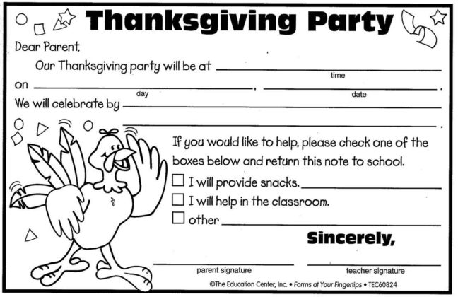 Thanksgiving Invitation Cards 4