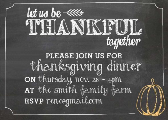 Thanksgiving Invitation Cards 2