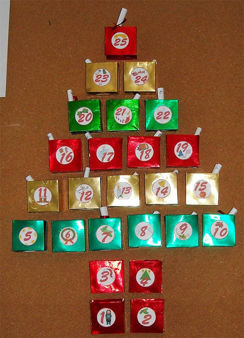 advent calendar diy for boyfriend