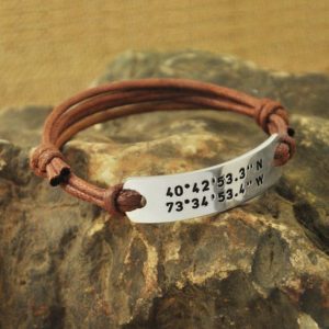 Coordinates Bracelet for Her