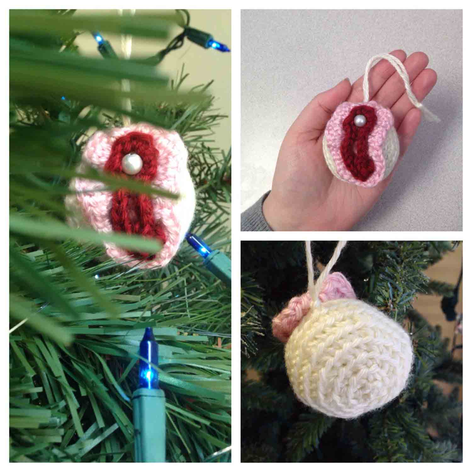 13. Did You Say Vagina Christmas Ornaments? 