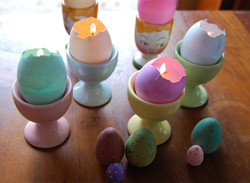 Eggshell Candles