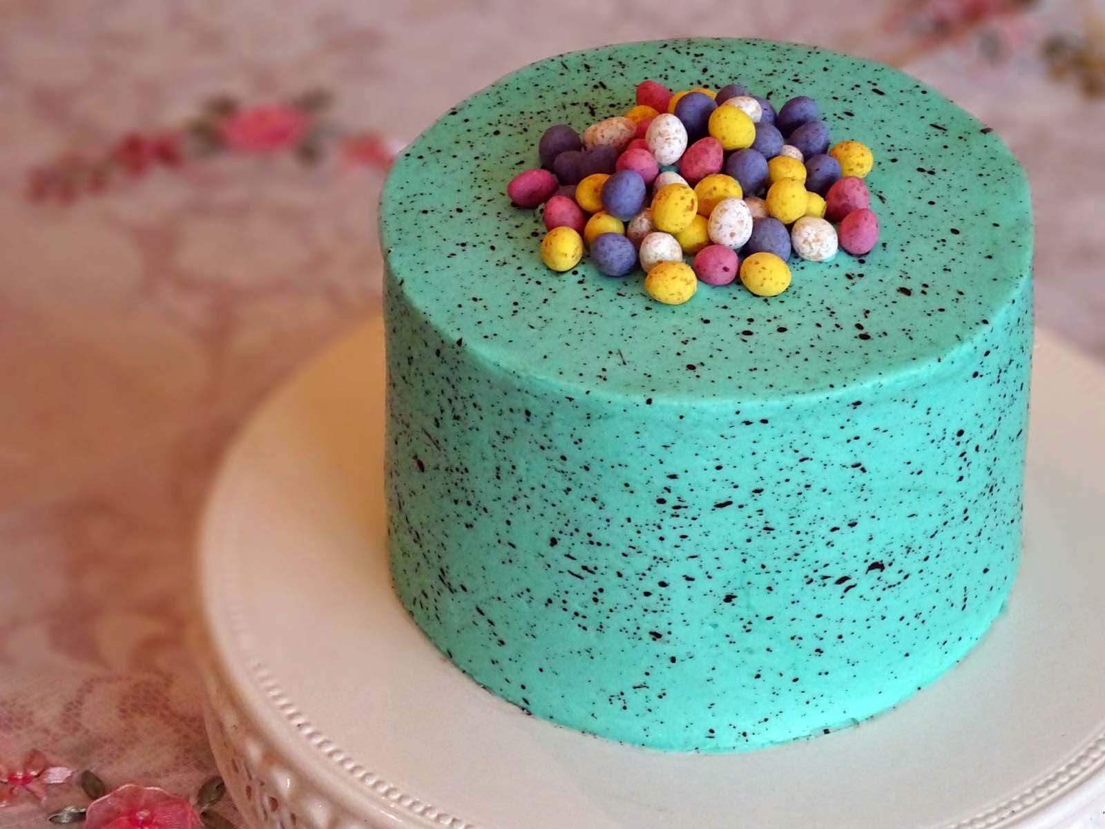 Fondent-Free Easter Cake