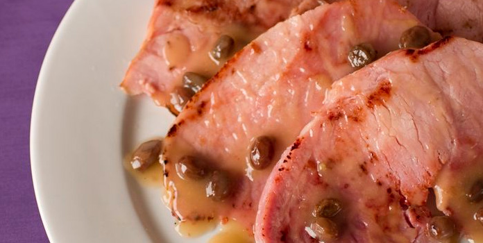 Ham With Apple Raisin Sauce